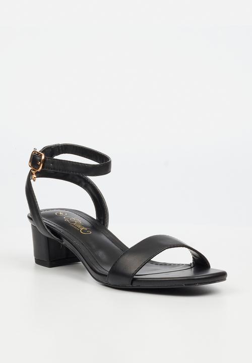 Miss Black - Bina 4 low block heel - black