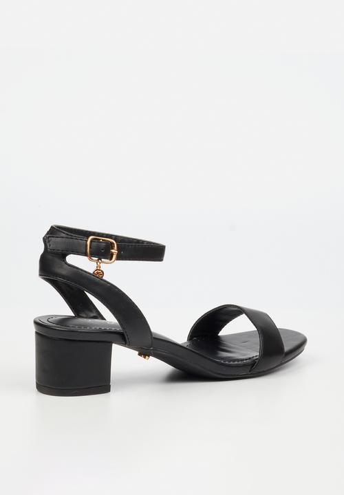 Miss Black - Bina 4 low block heel - black