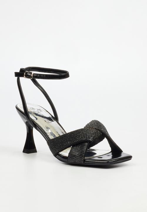 Butterfly Feet - Ambur 1 Open Toe Ankle Strap - Black