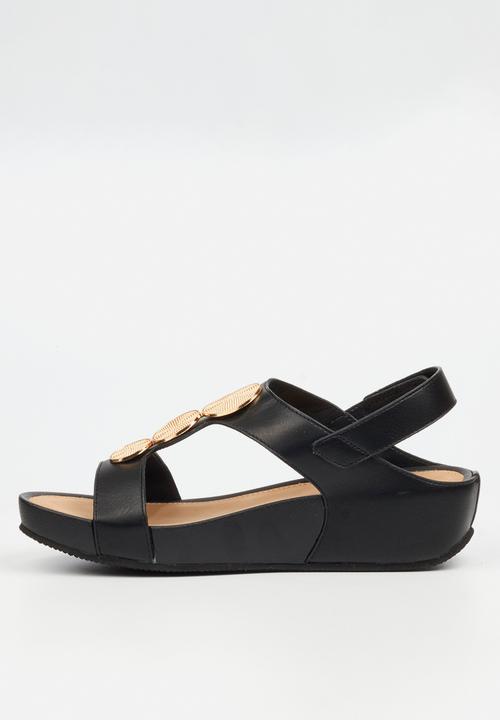 Butterfly Feet - Delia 15 Open Toe Slingback - Black