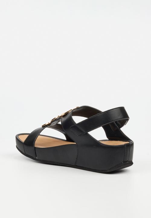 Butterfly Feet - Delia 15 Open Toe Slingback - Black