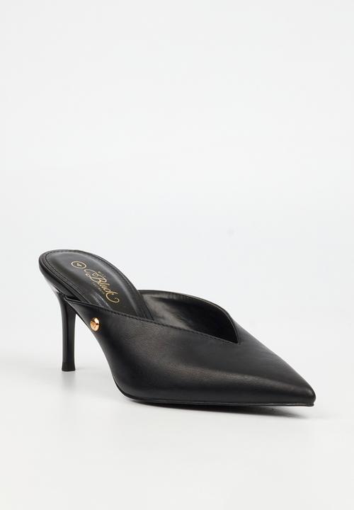 Miss Black - Gallery 3 bow mule heel - black