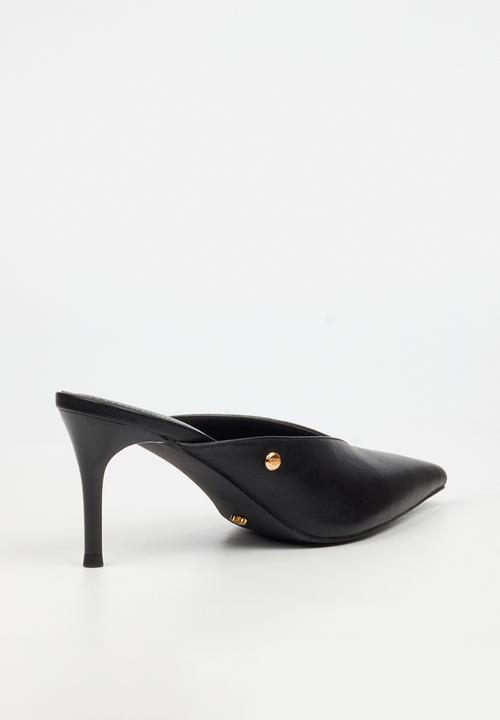 Miss Black - Gallery 3 bow mule heel - black