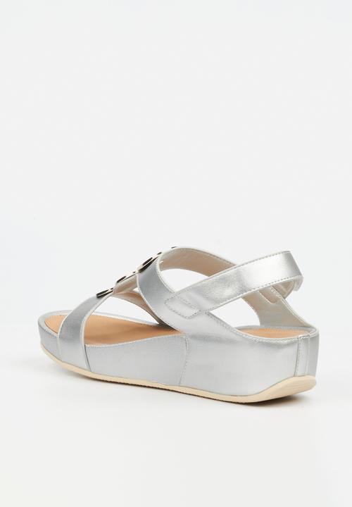 Butterfly Feet - Delia 15 Open Toe Slingback - Silver