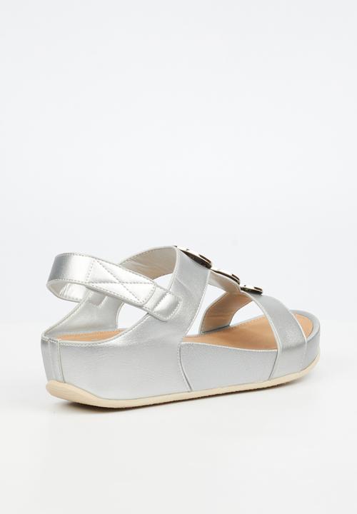 Butterfly Feet - Delia 15 Open Toe Slingback - Silver