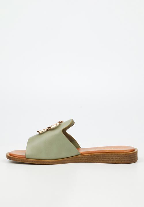Butterfly Feet - Jacey 2 Slide - Green