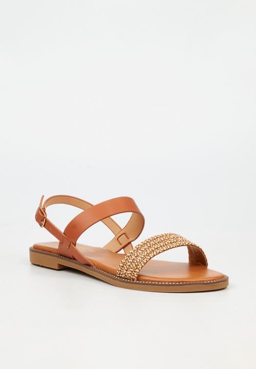 Butterfly Feet - Frost 17 Open Toe Slingback - Brown
