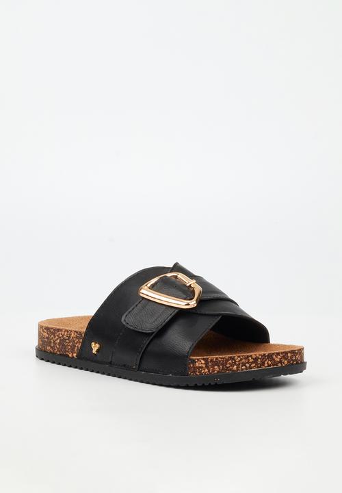 Butterfly Feet - Leya 1 Slide - Black