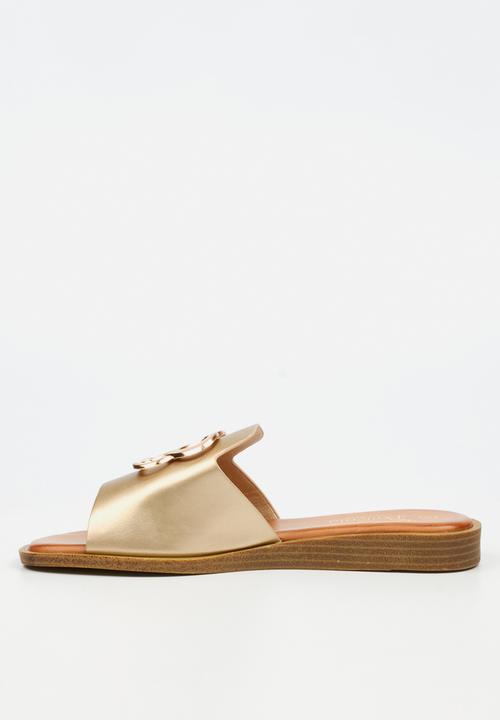 Butterfly Feet - Jacey 2 Slide - Gold