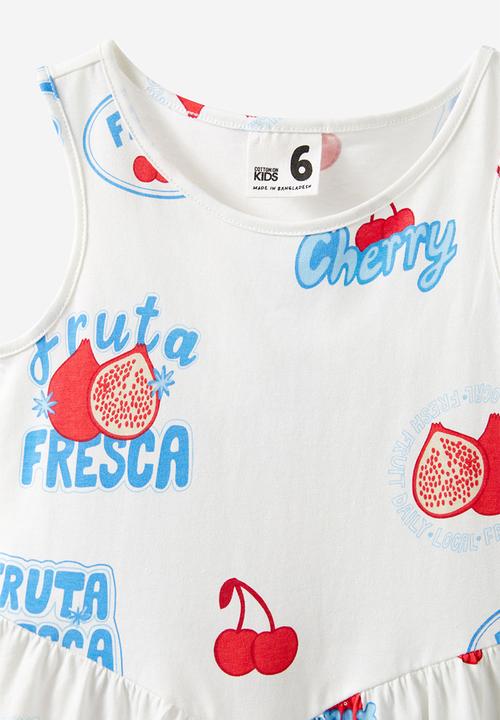 Cotton On - Summer sleeveless dress - vanilla/fruta