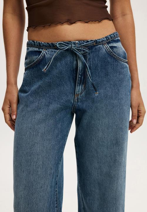 Cotton On - Lyocell wide pant - cashmere blue