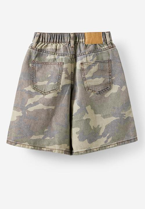 Cotton On - Jayden Denim Jort - Camo