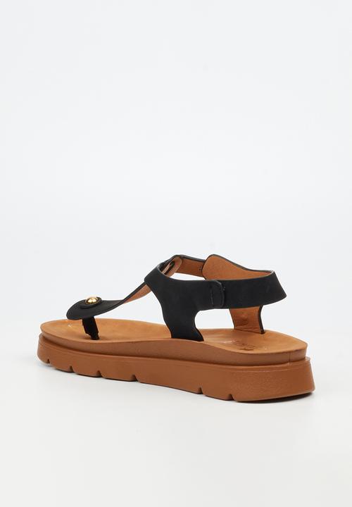 Butterfly Feet - Nolah 1 T-Bar Ankle Strap - Black