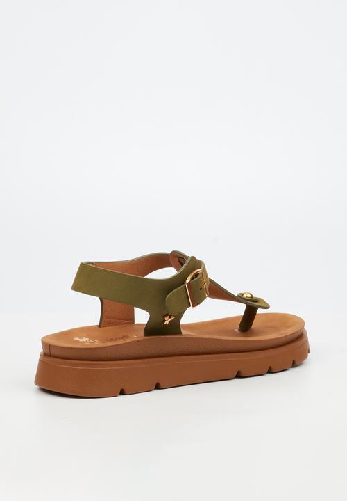 Butterfly Feet - Nolah 1 T-Bar Ankle Strap - Green