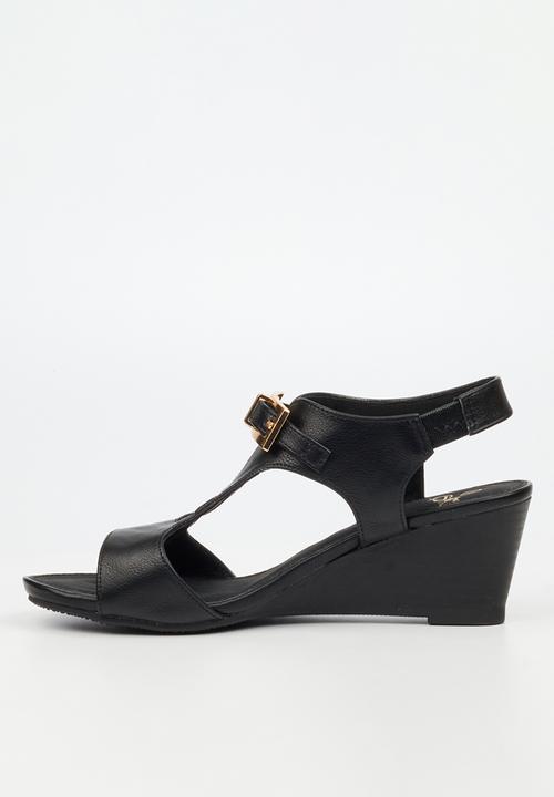 Butterfly Feet - Shani 13 Open Toe Slingback - Black
