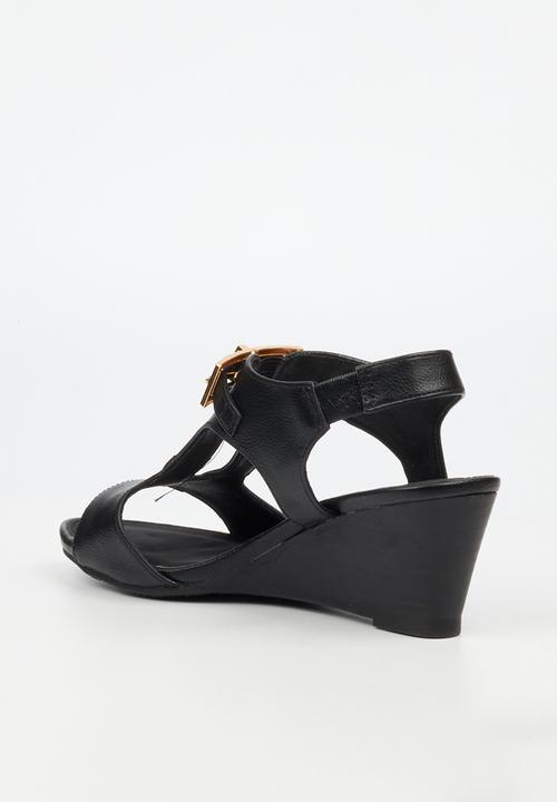 Butterfly Feet - Shani 13 Open Toe Slingback - Black