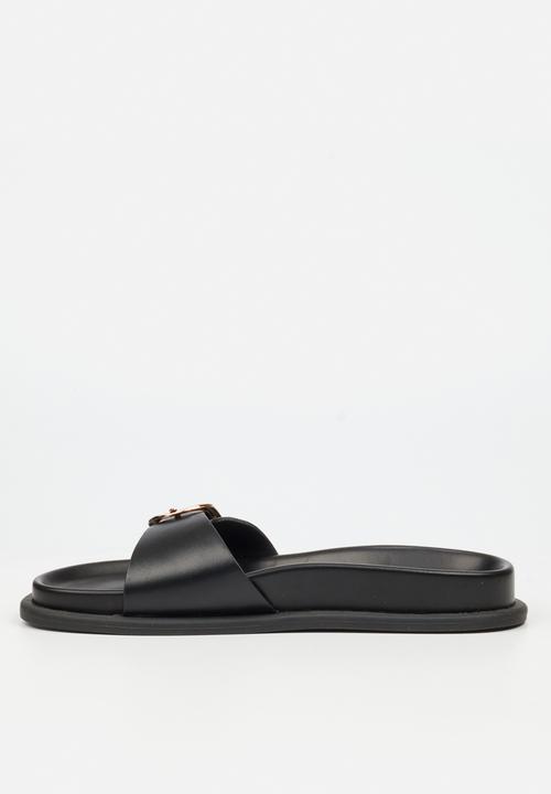 Miss Black - Polpetta 2 buckle sandal - black