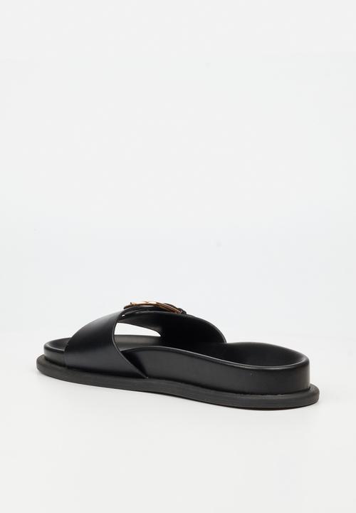 Miss Black - Polpetta 2 buckle sandal - black