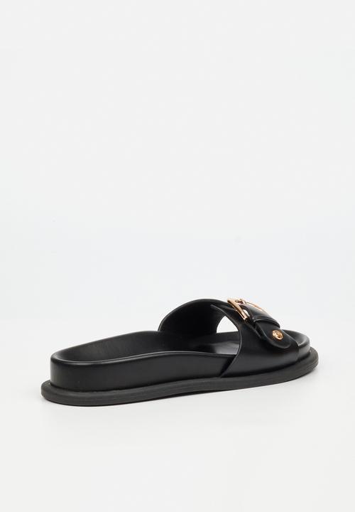 Miss Black - Polpetta 2 buckle sandal - black
