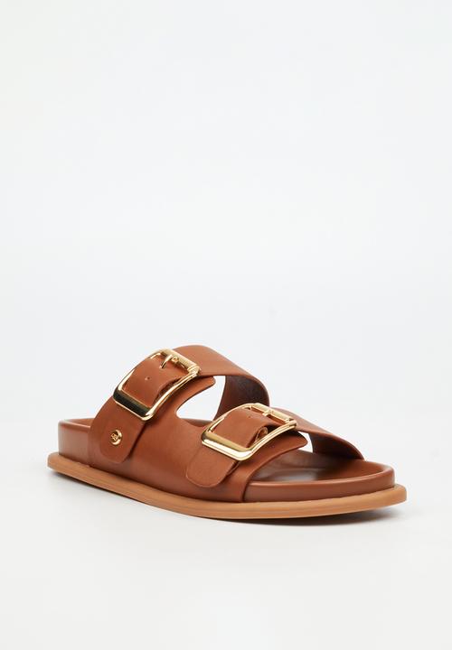 Miss Black - POLPETTA 3 Double Buckle Sandal - Tan