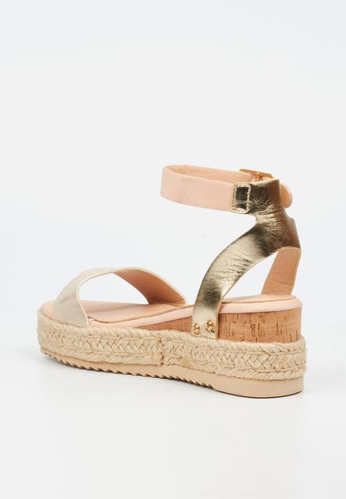 Miss Black - STEFFI 3 Cork/Rope Wedge - neutral 