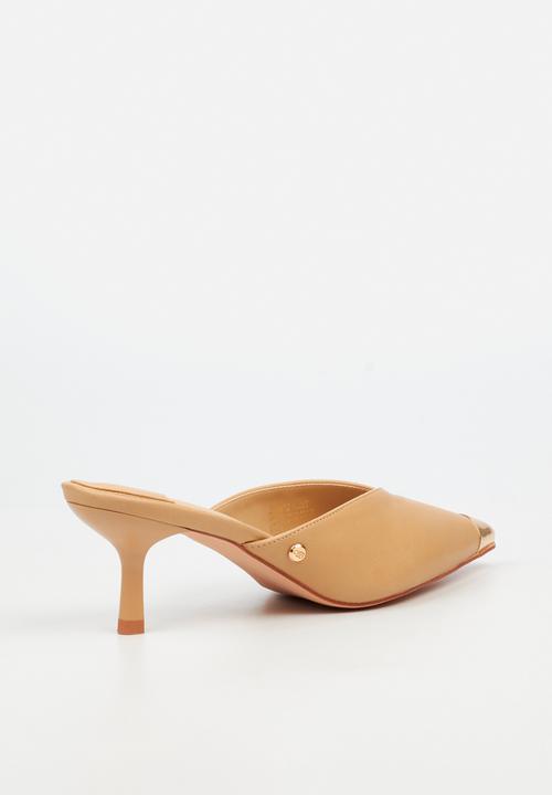Miss Black - Volley 2 gold tip mule heel - neutral 