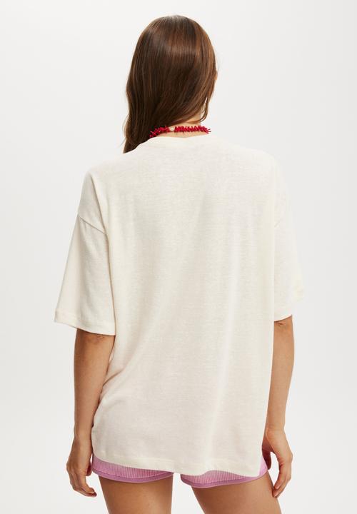 Cotton On - The boxy graphic tee - island of maui/coconut