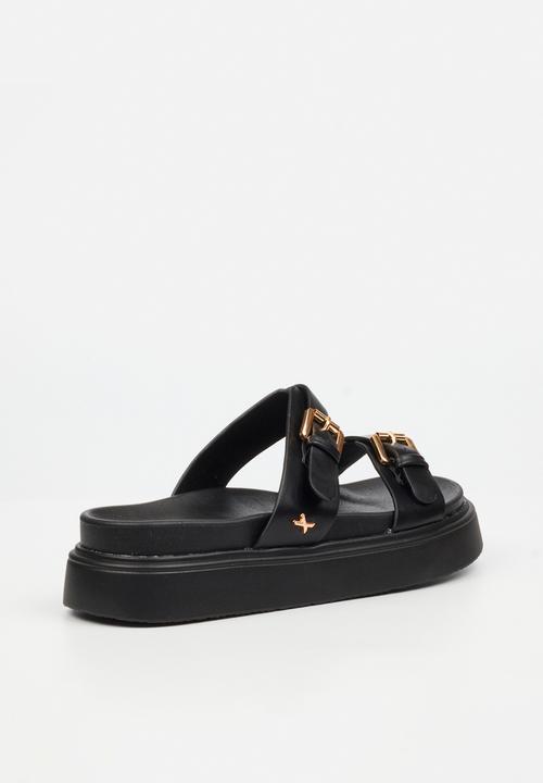 Rock & Co - Absolut 3 double strap chunky sandal - black