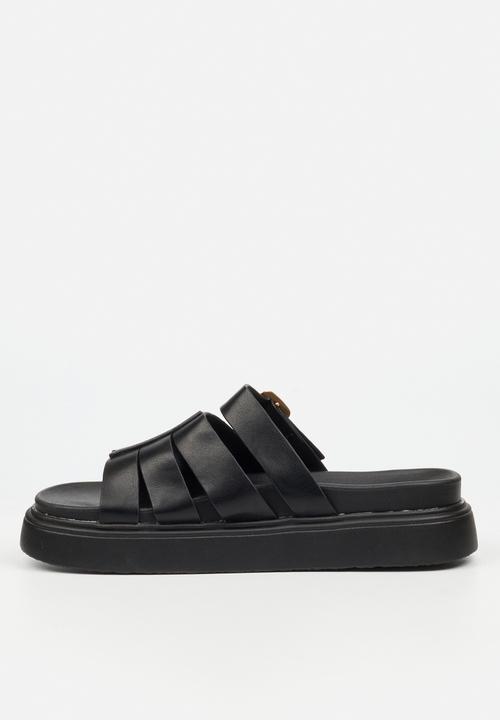 Rock & Co - Absolut 4 chunky open toe fisherman sandal - black