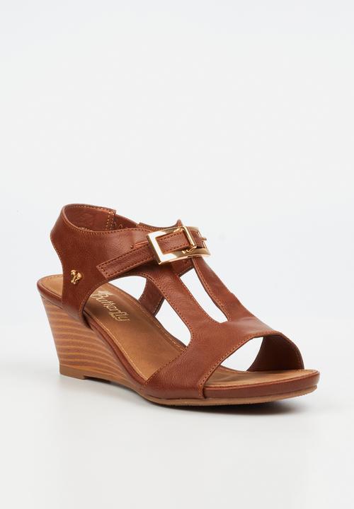 Butterfly Feet - Shani 13 Open Toe Slingback - Brown