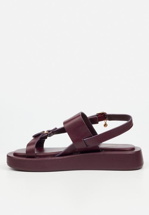 Viabeach - COCONUT 33 Thick Slingback Sandal - Plum