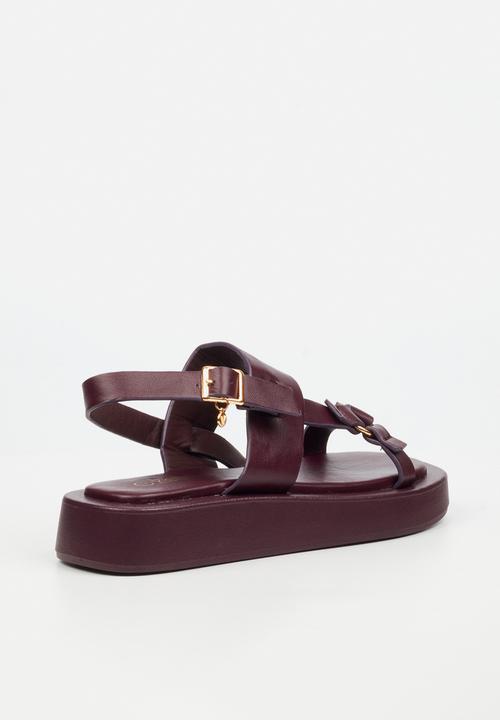 Viabeach - COCONUT 33 Thick Slingback Sandal - Plum
