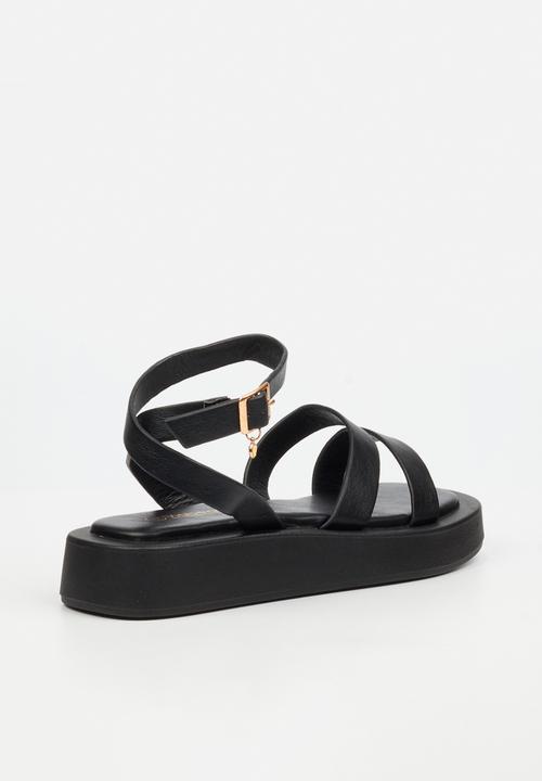Viabeach - COCONUT 34 Thick Double Strap Sandal - Black