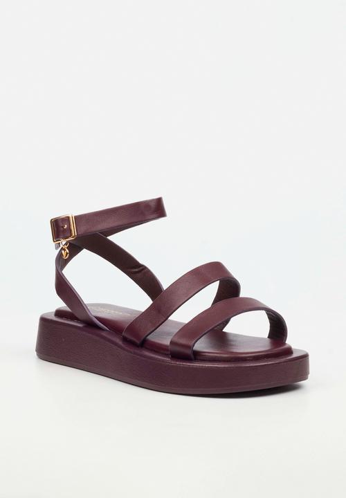 Viabeach - COCONUT 34 Thick Double Strap Sandal - Plum