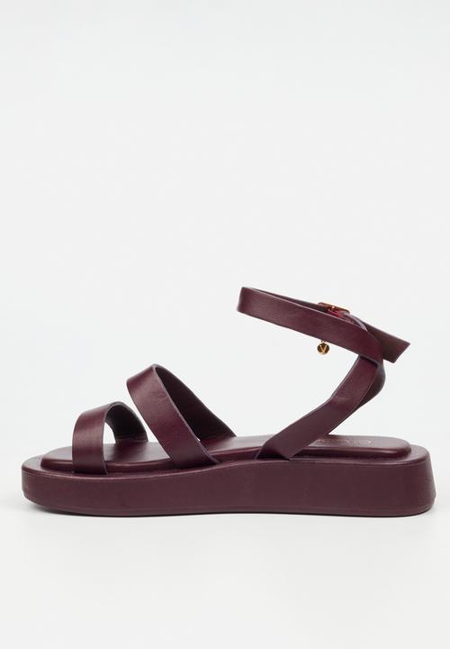 Viabeach - COCONUT 34 Thick Double Strap Sandal - Plum