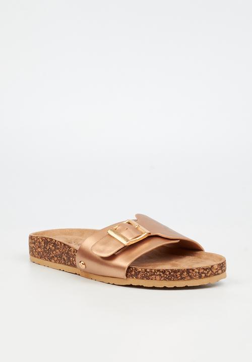 Viabeach - QORK 6 Comfort Sock Qork Sandal - Rose Gold
