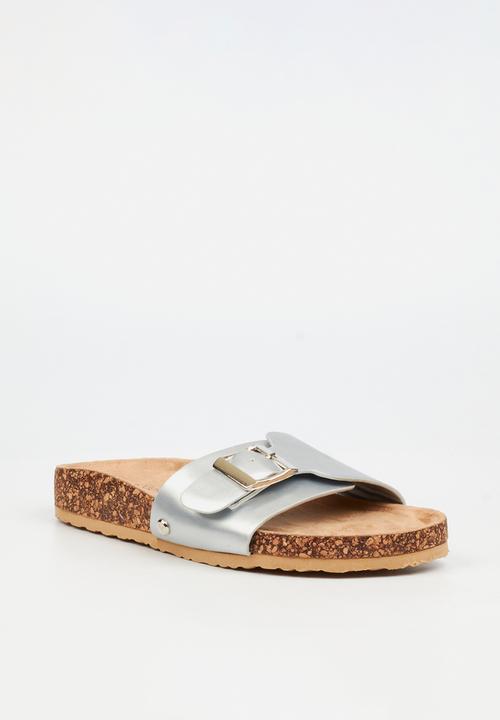 Viabeach - QORK 6 Comfort Sock Qork Sandal - Silver