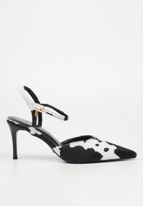 Miss Black - Gallery 1 court heel - cow