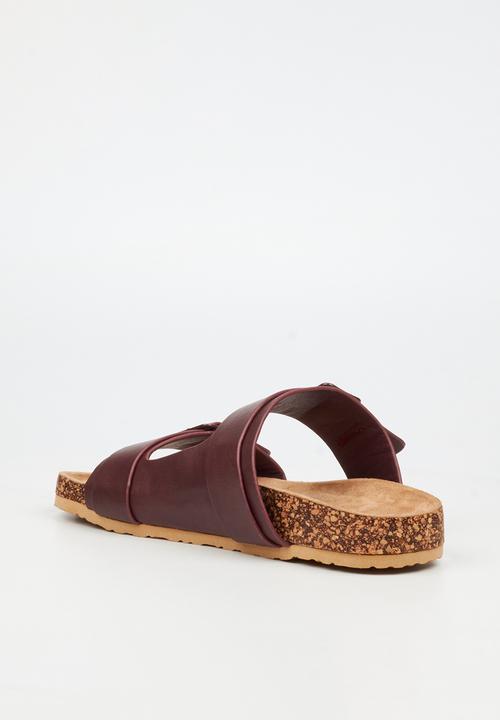 Viabeach - QORK 7 Comfort Sock Double Strap Qork Sandal - Plum