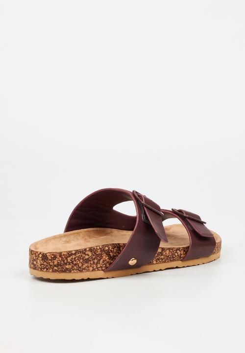 Viabeach - QORK 7 Comfort Sock Double Strap Qork Sandal - Plum