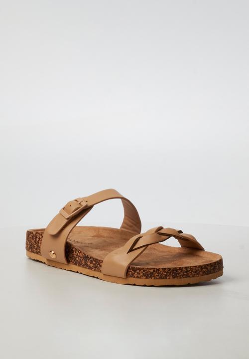 Viabeach - QORK 8 Comfort Sock Braided Strap Qork Sandal - Neutral