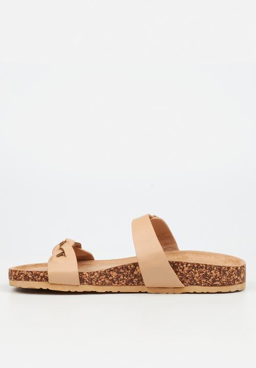 Viabeach - QORK 8 Comfort Sock Braided Strap Qork Sandal - Neutral