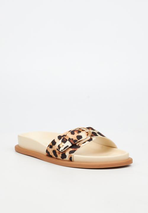 Miss Black - Polpetta 2 buckle sandal - leopard
