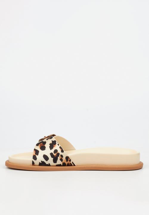 Miss Black - Polpetta 2 buckle sandal - leopard