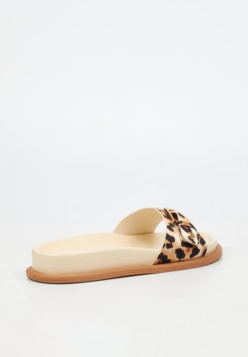Miss Black - Polpetta 2 buckle sandal - leopard