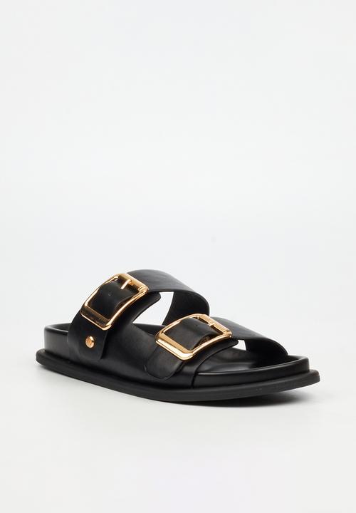Miss Black - Polpetta 3 Double Buckle Sandal - Black