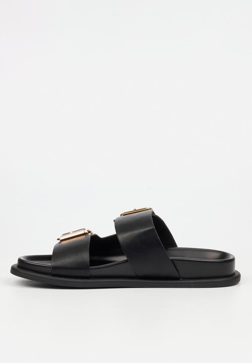 Miss Black - Polpetta 3 Double Buckle Sandal - Black