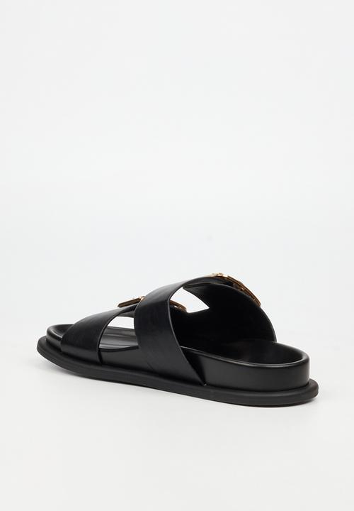 Miss Black - Polpetta 3 Double Buckle Sandal - Black