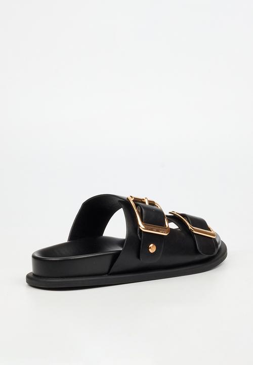 Miss Black - Polpetta 3 Double Buckle Sandal - Black
