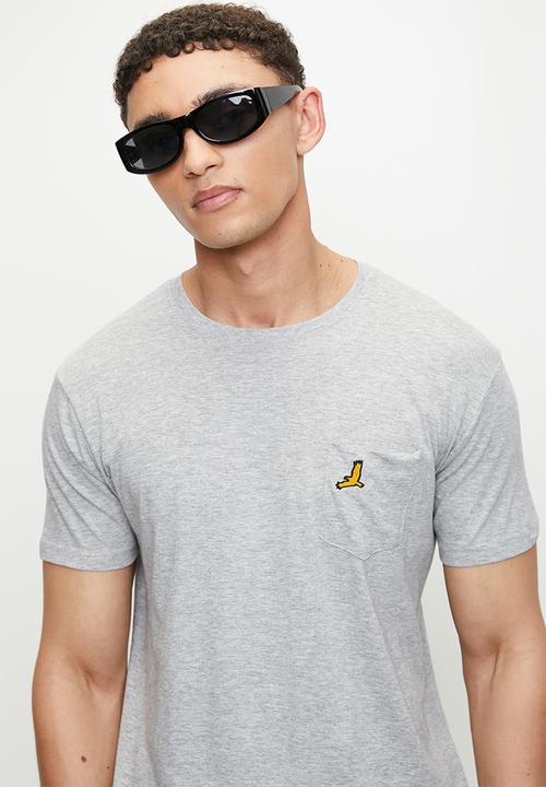Brave Soul - 3 Pack Tee - Black, White & Light Grey Marl